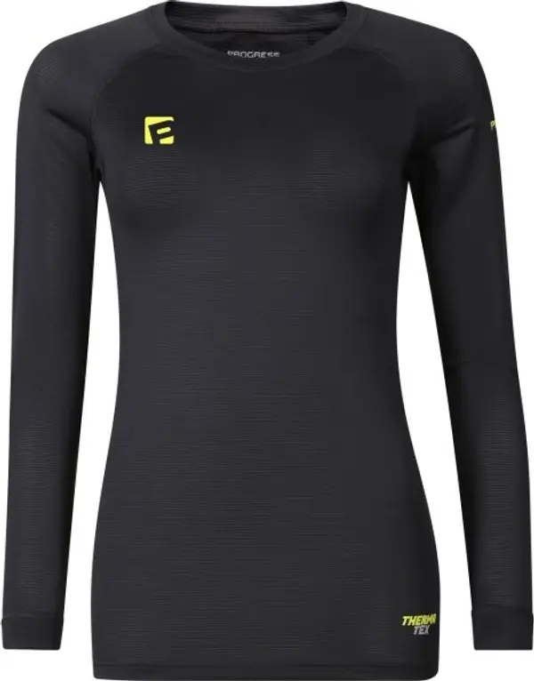 PROGRESS PROGRESS THERMATEX LS Дамска функционална блуза с дълъг ръкав, черно, размер