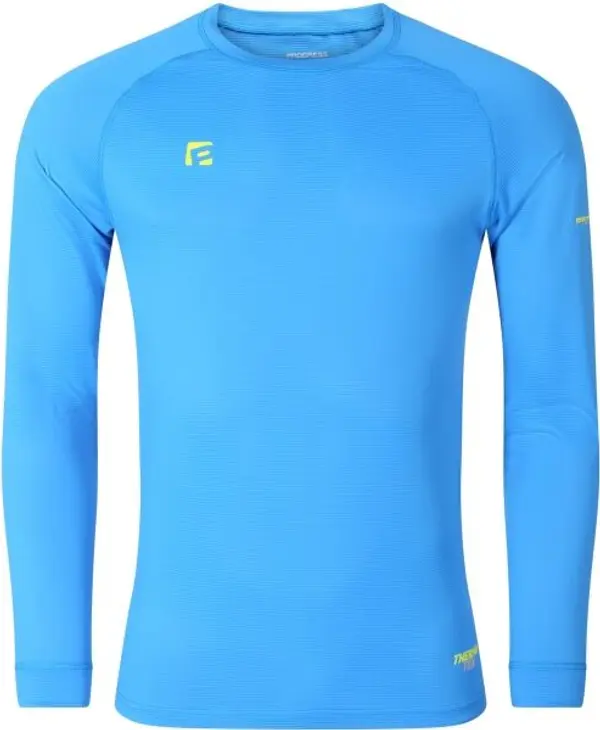 PROGRESS PROGRESS THERMATEX LS Мъжка функционална блуза с дълъг ръкав, синьо, размер