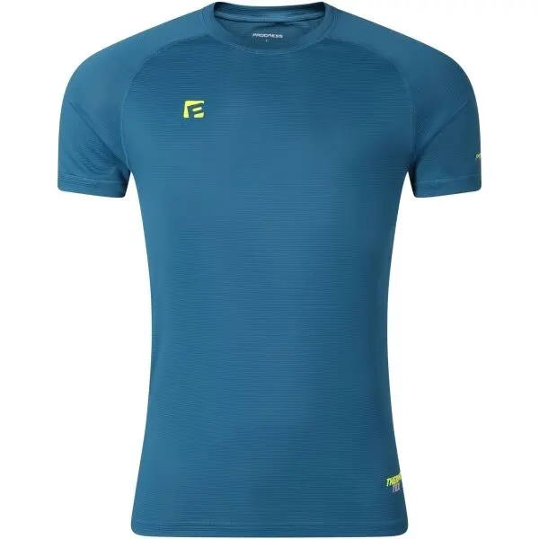 PROGRESS PROGRESS THERMATEX SS Мъжка функционална тениска с къс ръкав, тъмнозелено, размер