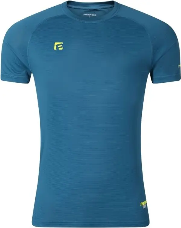 PROGRESS PROGRESS THERMATEX SS Мъжка функционална тениска с къс ръкав, тъмнозелено, размер