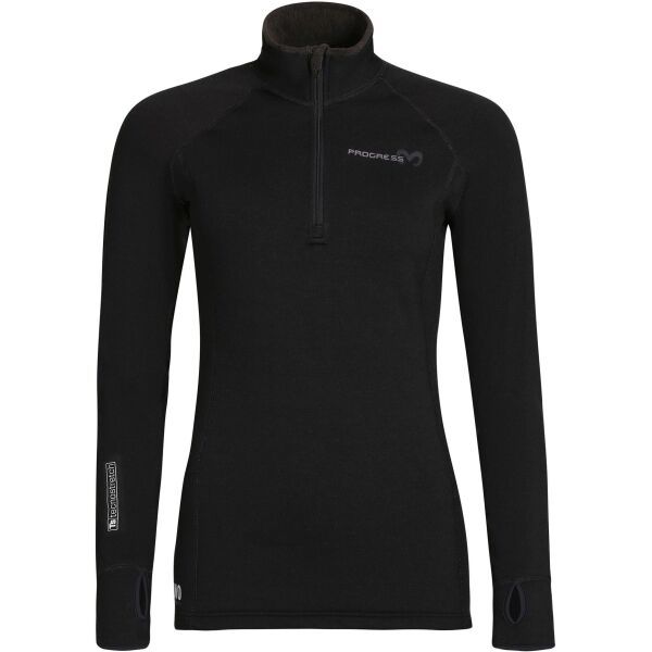 PROGRESS PROGRESS TISPA Дамски спортен суитшърт, черно, размер
