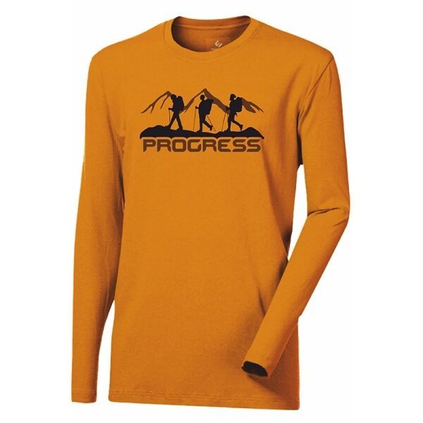 PROGRESS PROGRESS VANDAL Мъжка тениска с бамбуково влакно, оранжево, размер