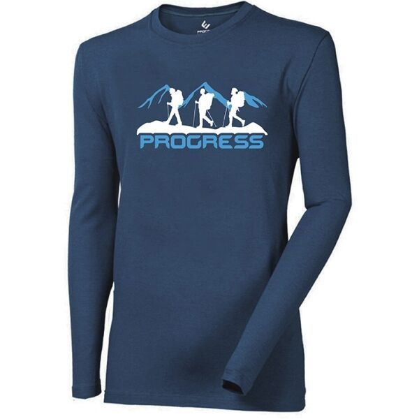 PROGRESS PROGRESS VANDAL Мъжка тениска с бамбуково влакно, тъмносин, размер