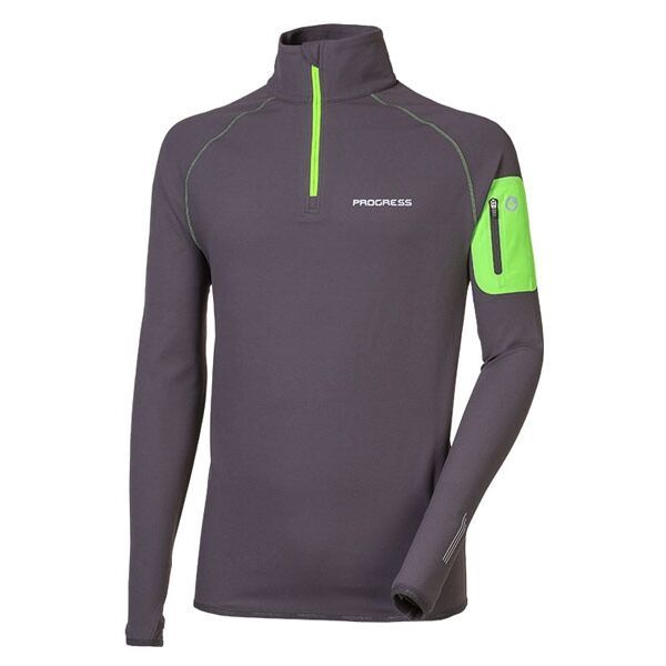 PROGRESS PROGRESS YUKON Мъжки суитшърт  за бягане, тъмносиво, размер