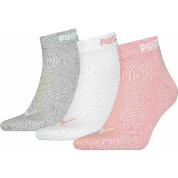 Puma Puma 3PPK РОЗОВИ-КЪСИ Чорапи, бяло, размер 39-42