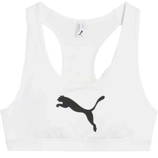 Puma Puma 4KEEPS BRA - P - MID Дамски спортен сутиен, бяло, размер