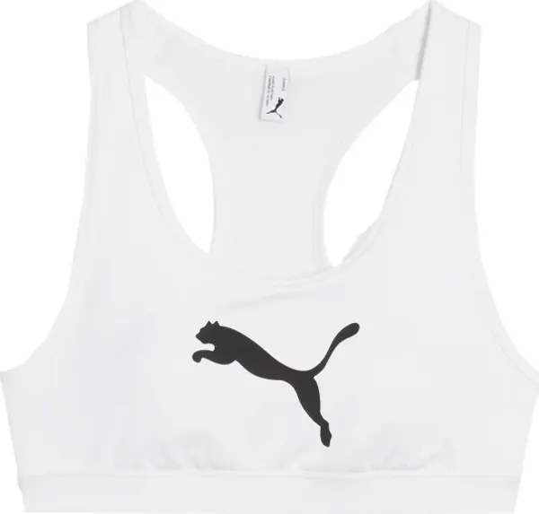 Puma Puma 4KEEPS BRA - P - MID Дамски спортен сутиен, бяло, размер