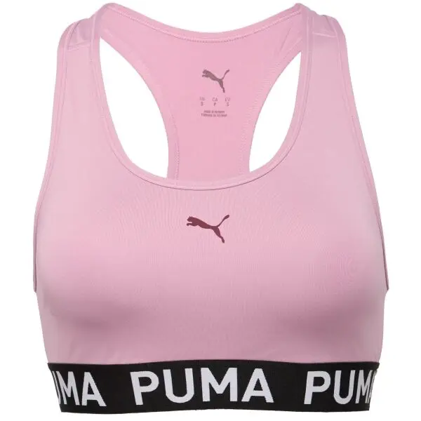 Puma Puma 4KEEPS ELASTIC BRA Дамско спортно бюстие, розово, размер