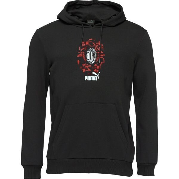 Puma Puma AC MILAN CULTURE HOODIE Мъжки суитшърт, черно, размер