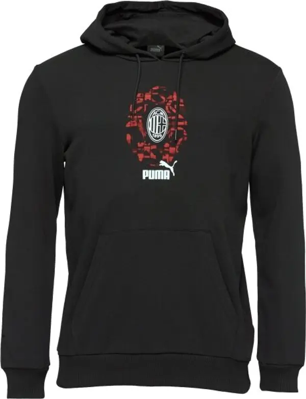 Puma Puma AC MILAN CULTURE HOODIE Мъжки суитшърт, черно, размер