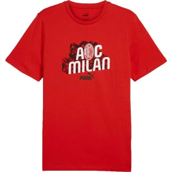Puma Puma AC MILAN CULTURE TEE Мъжка тениска, червено, размер
