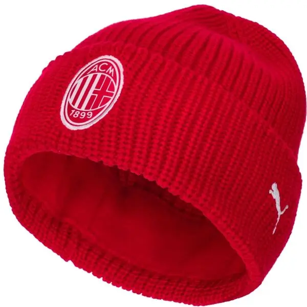 Puma Puma AC MILAN ESSENTIALS BEANIE Зимна шапка, червено, размер