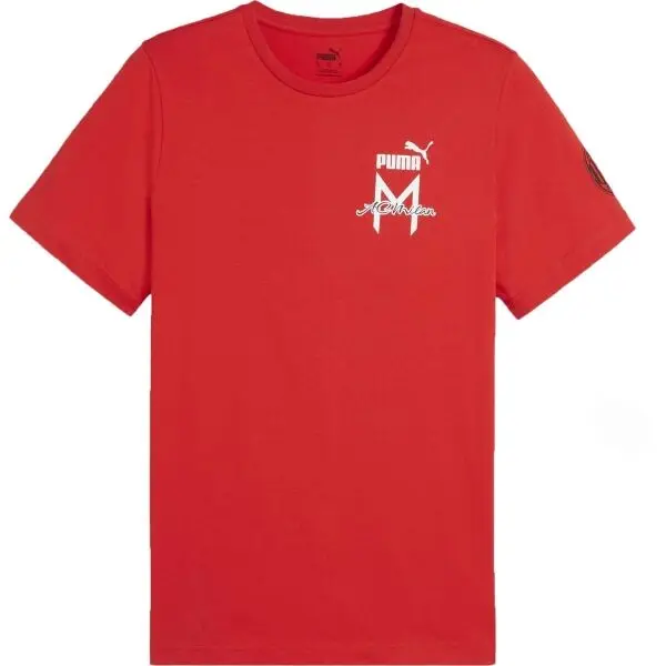 Puma Puma AC MILAN FTBLICONS TEE Мъжка тениска, червено, размер