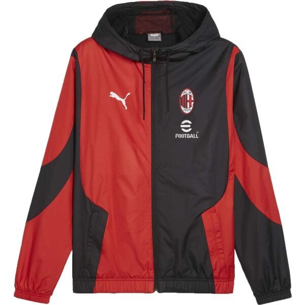 Puma Puma AC MILAN PREMATCH WOVEN JACKET Мъжко яке, черно, размер