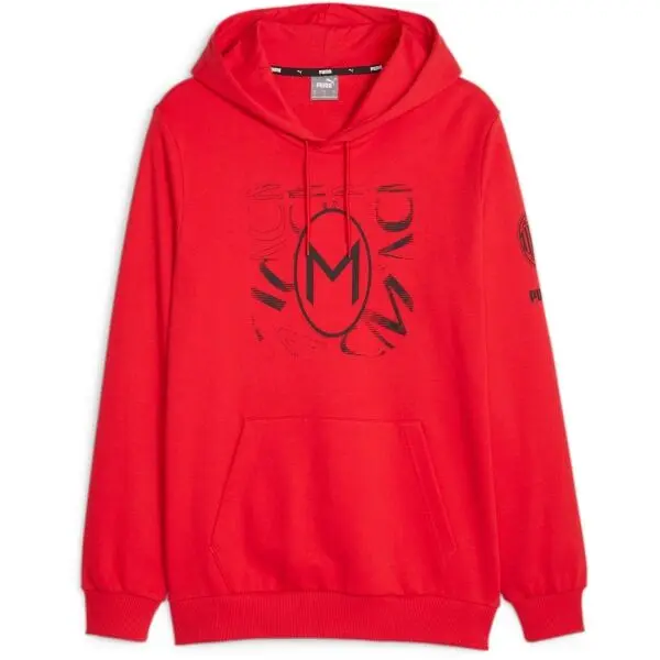 Puma Puma ACM FTBLCORE GRAPHIC HOODY Мъжки футболен суитшърт, червено, размер