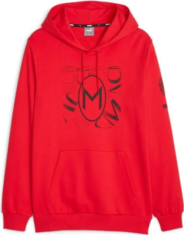 Puma Puma ACM FTBLCORE GRAPHIC HOODY Мъжки футболен суитшърт, червено, размер