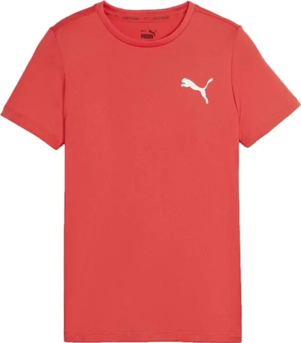 Puma Puma ACTIVE SMALL LOGO TEE Спортна тениска за момчета, оранжево, размер