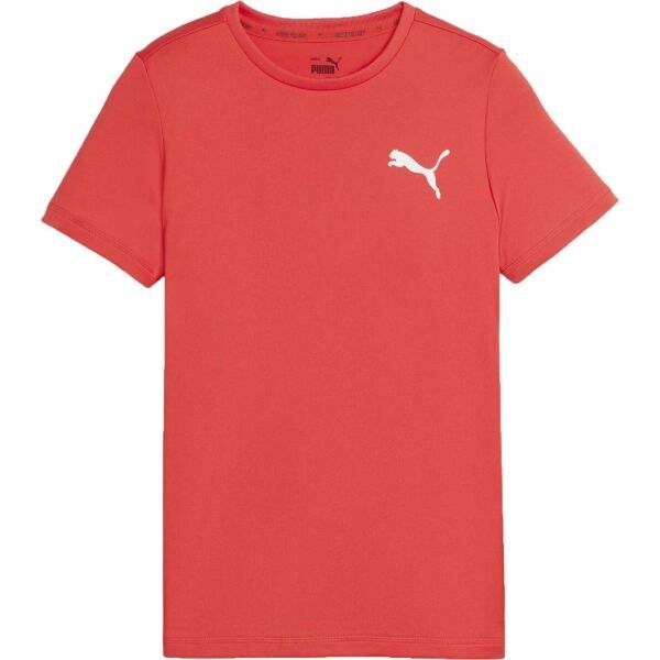 Puma Puma ACTIVE SMALL LOGO TEE Спортна тениска за момчета, оранжево, размер