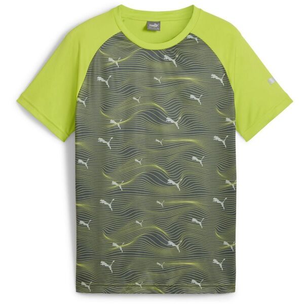 Puma Puma ACTIVE SPORTS AOP TEE B Спортна тениска за момчета, зелено, размер
