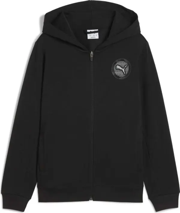 Puma Puma ACTIVE SPORTS GRAPHIC FULL-ZIP HOODIE TR B Суитшърт за момчета, черно, размер