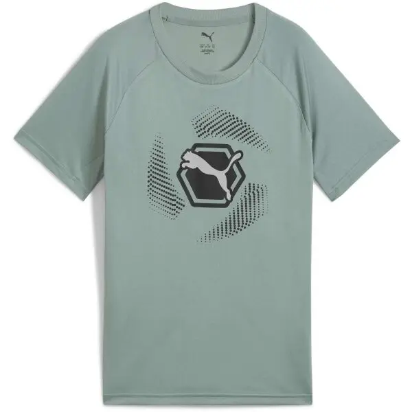 Puma Puma ACTIVE SPORTS POLY CAT TEE B Тениска за момчета, зелено, размер