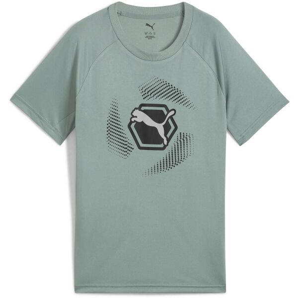 Puma Puma ACTIVE SPORTS POLY CAT TEE B Тениска за момчета, зелено, размер
