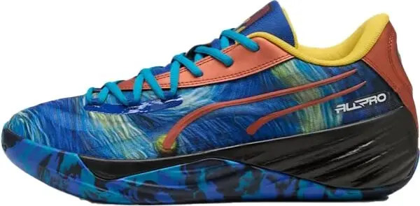 Puma Puma ALL-PRO NITRO DYLAN EXHIBIT Мъжки баскетболни обувки, синьо, размер 44.5