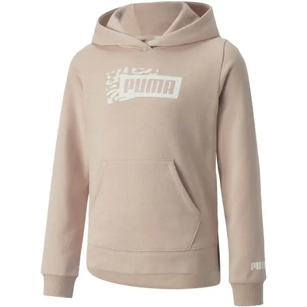 Puma Puma ALPHA HOODIE FL G Суитшърт за момиче, розово, размер