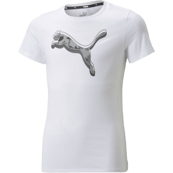 Puma Puma ALPHA TEE G Тениска за момичета, бяло, размер