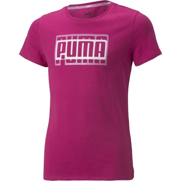 Puma Puma ALPHA TEE G Тениска за момичета, розово, размер