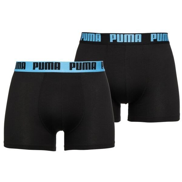 Puma Puma BASIC BOXER 2P Мъжки боксерки, черно, размер