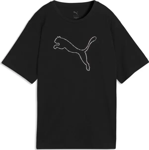 Puma Puma BEDAZZLED RELAXED TEE Дамска тениска, черно, размер