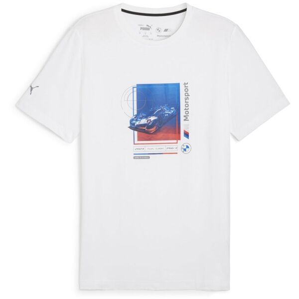 Puma Puma BMW M MOTORSPORT CAR GRAPHIC TEE 2 Мъжка тениска, бяло, размер