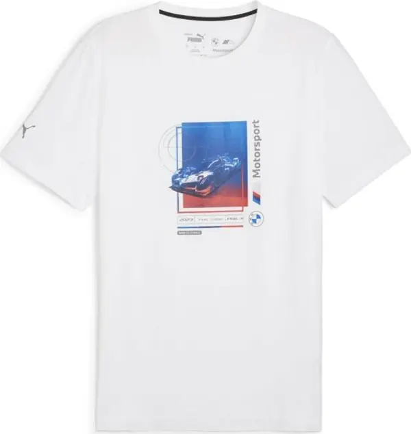 Puma Puma BMW M MOTORSPORT CAR GRAPHIC TEE 2 Мъжка тениска, бяло, размер