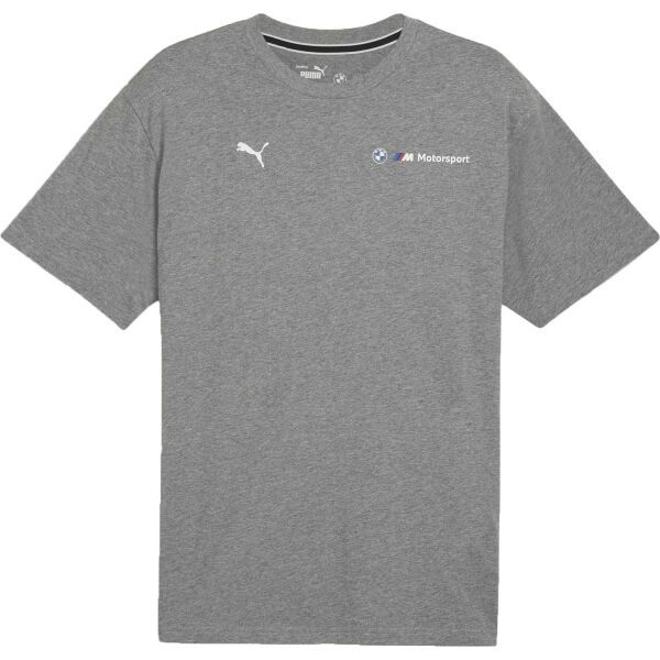 Puma Puma BMW M MOTORSPORT ESSENTIALS+ LOGO TEE Мъжка тениска, сиво, размер
