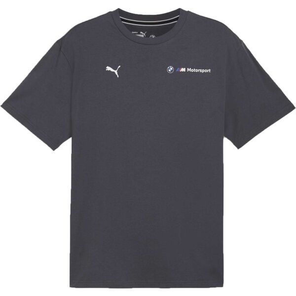 Puma Puma BMW M MOTORSPORT ESSENTIALS+ LOGO TEE Мъжка тениска, тъмносиво, размер