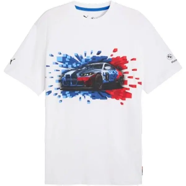 Puma Puma BMW M MOTORSPORT GRAPHIC TEE MONO Мъжка тениска, бяло, размер