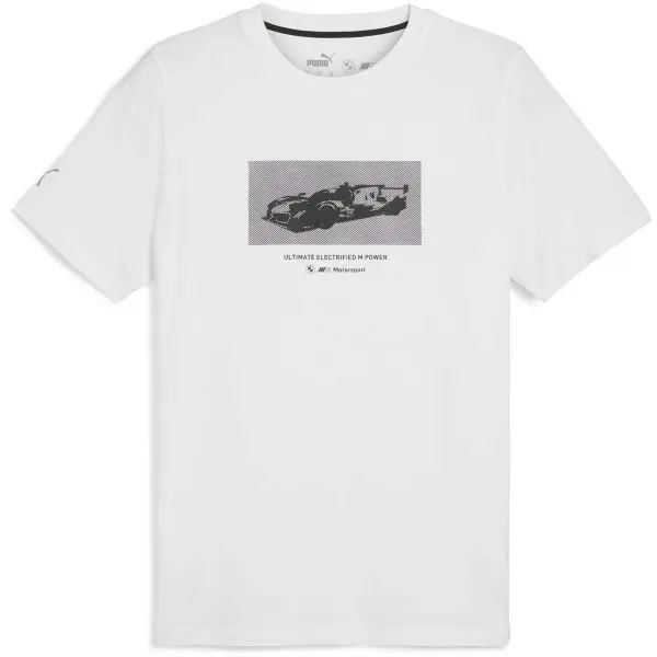Puma Puma BMW M MOTORSPORT NEW ESSENTIALS CAR CRAPHIC TEE Мъжка тениска, бяло, размер