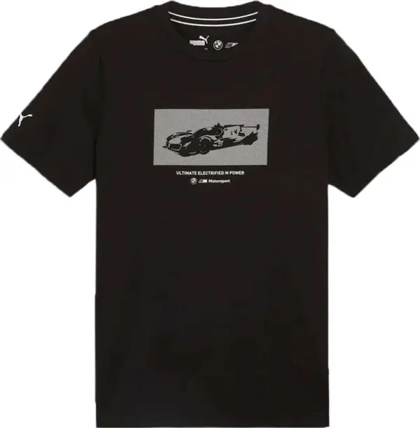Puma Puma BMW M MOTORSPORT NEW ESSENTIALS CAR CRAPHIC TEE Мъжка тениска, черно, размер