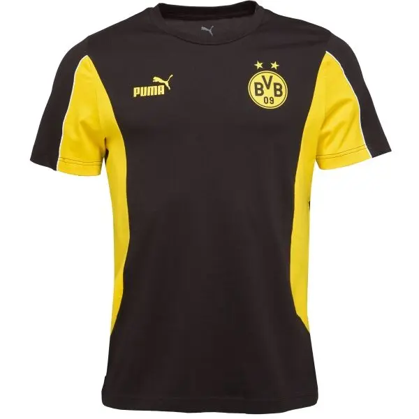 Puma Puma BORUSSIE DORTMUND ARCHIVE TEE Мъжка фен тениска, черно, размер