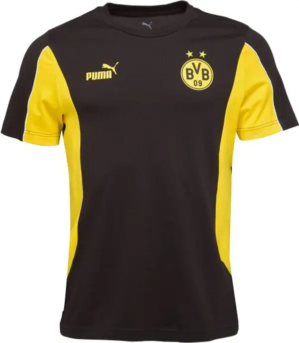 Puma Puma BORUSSIE DORTMUND ARCHIVE TEE Мъжка фен тениска, черно, размер