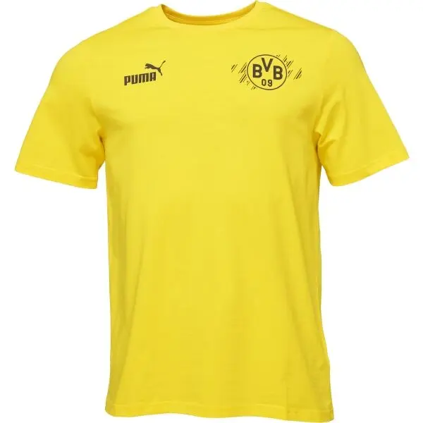 Puma Puma BORUSSIE DORTMUND FOTBAL CULTURE TEE Мъжка тениска, жълто, размер