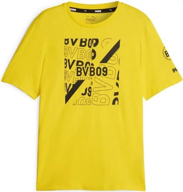 Puma Puma BVB FTBLCORE GRAPHIC TEE Мъжка тениска, жълто, размер
