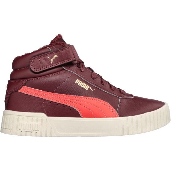 Puma Puma CARINA 2.0 MID WTR JR Зимни кецове за момичета, винен, размер 38
