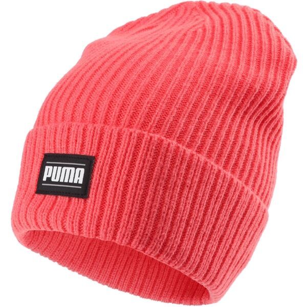 Puma Puma CLASSIC CUFF BEANIE Мъжка плетена шапка, розово, размер