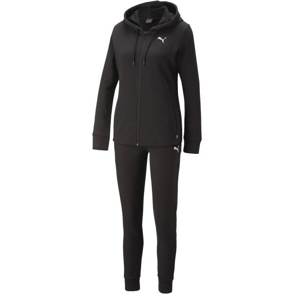 Puma Puma CLASSIC HOODED TRACKSUIT FL CL G Спортен комплект за момичета, черно, размер