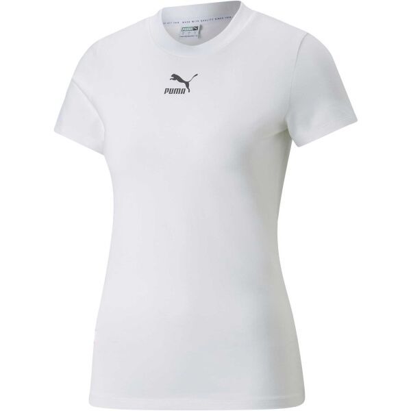 Puma Puma CLASSICS SLIM TEE Дамска тениска, бяло, размер