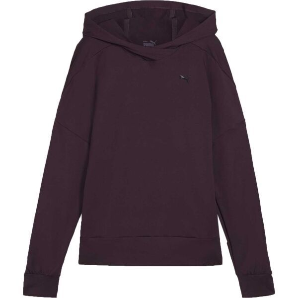 Puma Puma CLOUDSPUN HOODIE Дамски спортен суитшърт, винен, размер