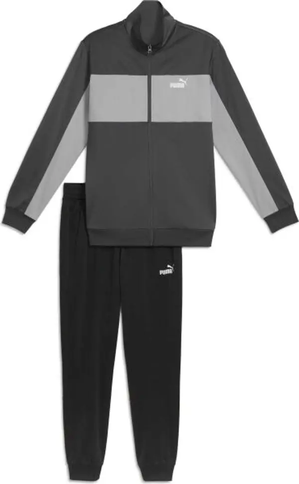 Puma Puma COLORBLOCK POLY SUIT CL B Спортен екип за момчета, черно, размер