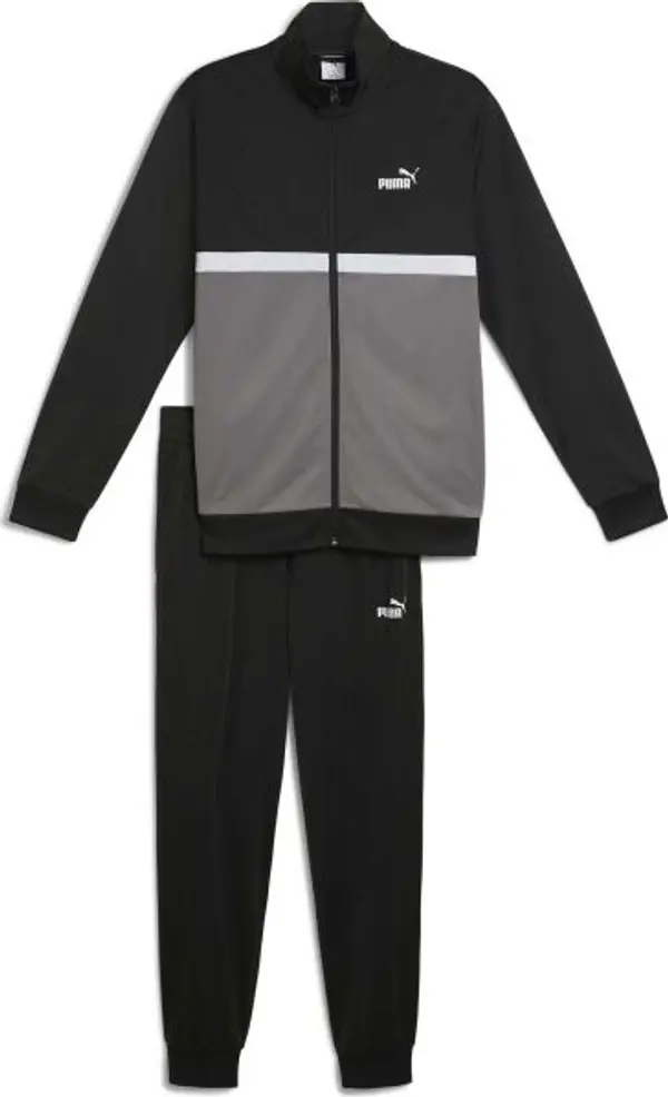 Puma Puma COLORBLOCK POLY SUIT CL B Спортен екип за момчета, черно, размер